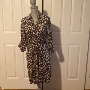 Stretch button down dress